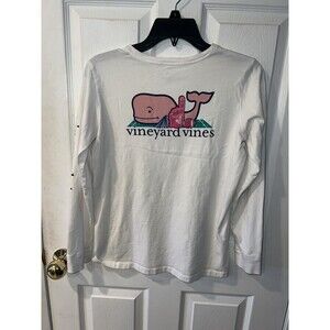 Vineyard Vines Long Sleeve Pocket Tee T-shirt Cheerleader Football Girls Sz 16